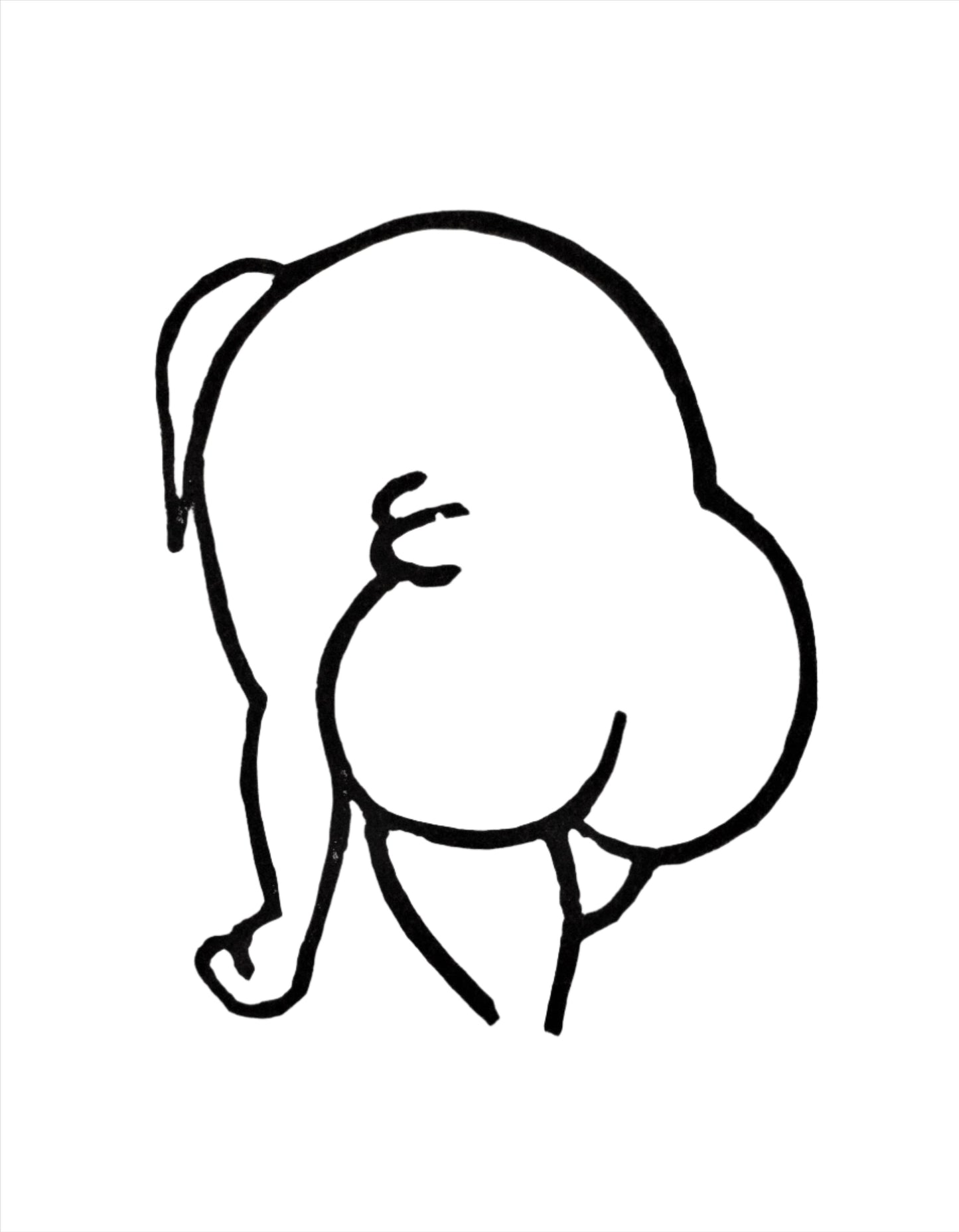 Bending over