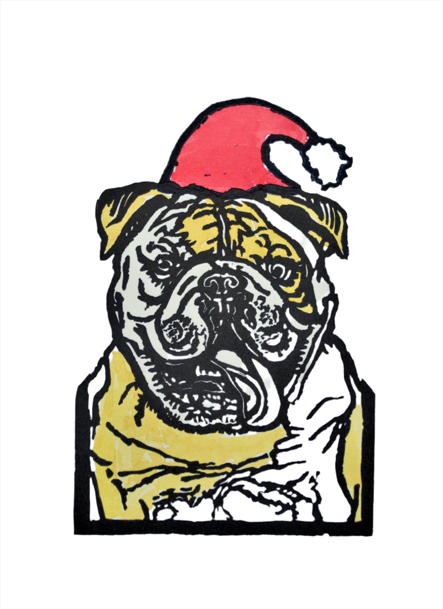 Christmas Bulldog