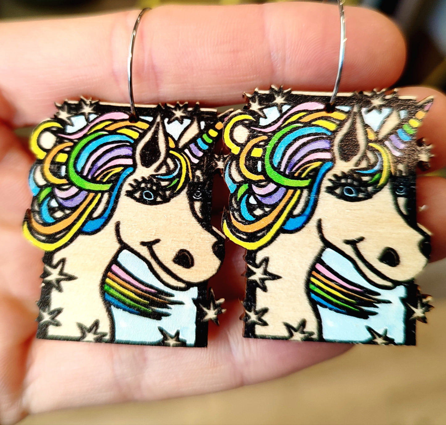 Unicorn Statement Earrings